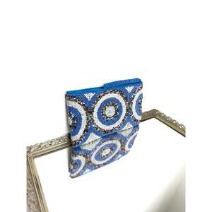 Beaded Clutch, Decorative Wrist Purse, Wristlet, Petite Evening Bag, Formal